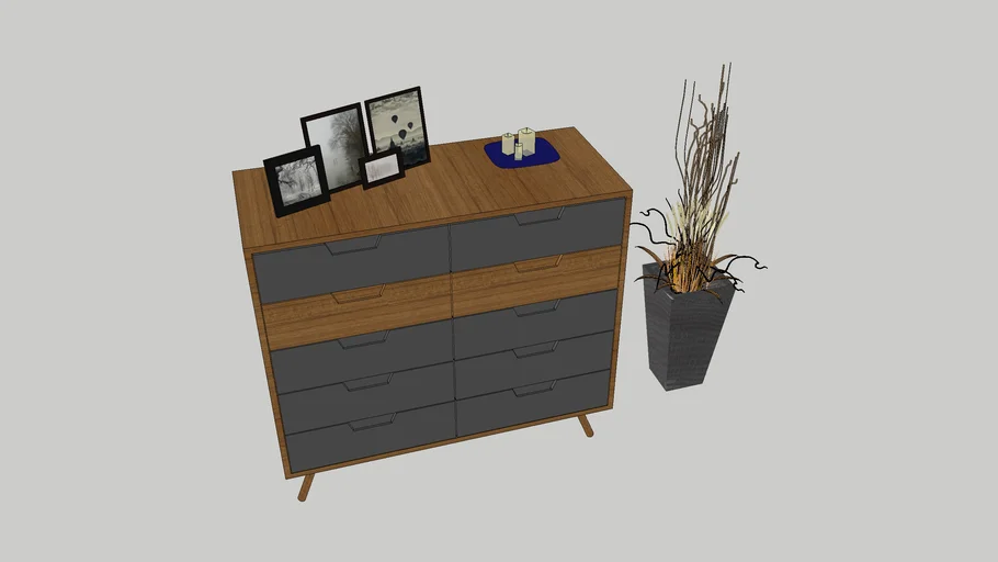 komode + vase