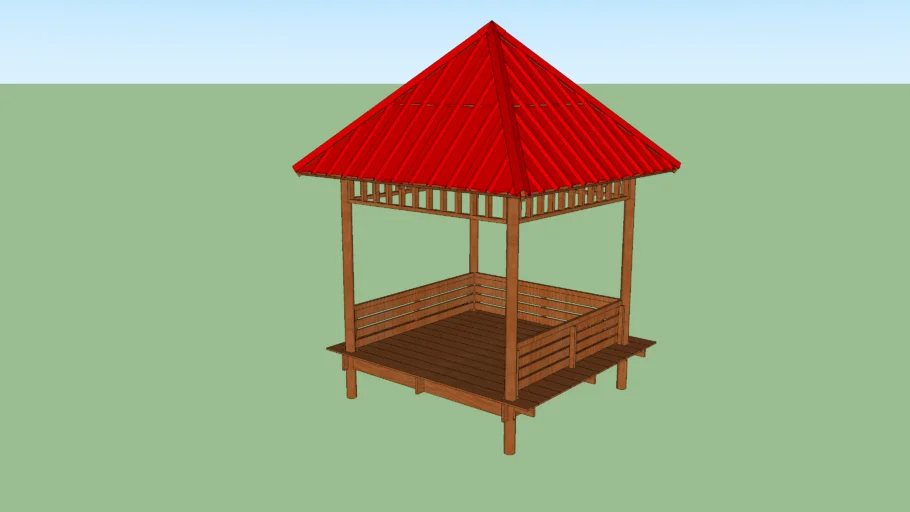Saung gardu gazebo