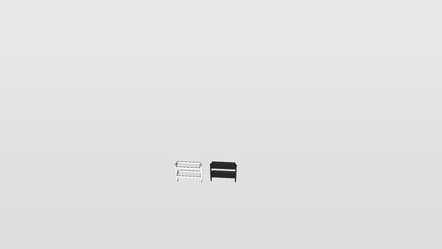 IKEA VATTENKAR Desktop shelf, white, black