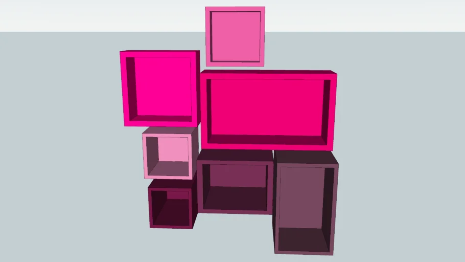 pink shelf