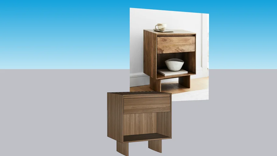 West elm - Anton Solid Wood Nightstand (16"–22")