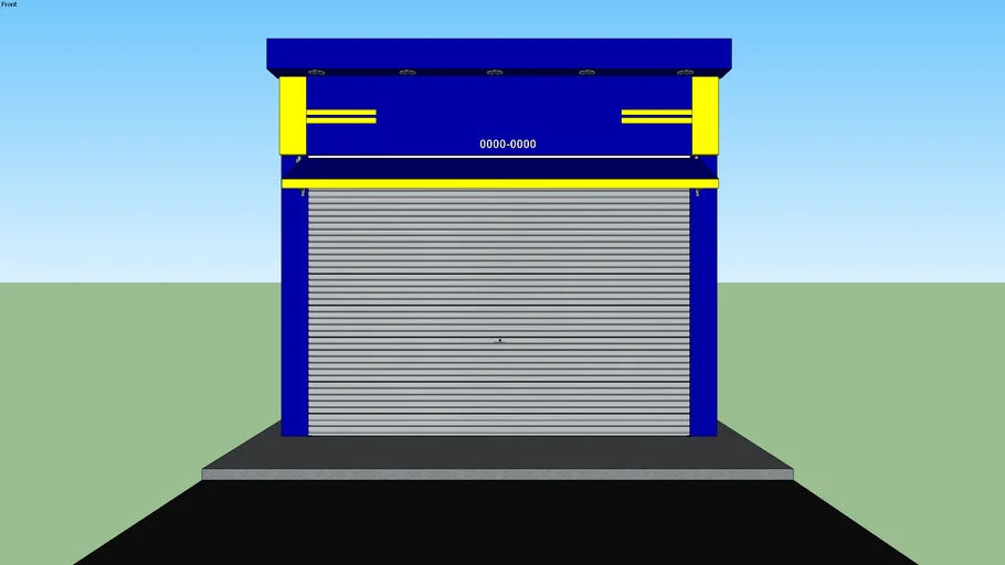 Commercial Blue Facade