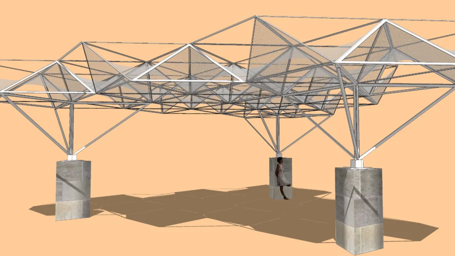 Space Frame Screen Canopy