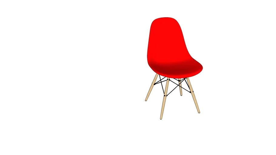 27. silla eames roja