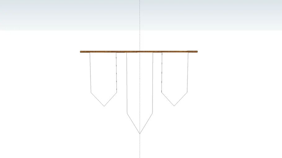 AED Hanging Flag on Dowel