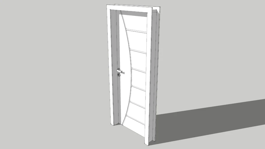 PORTA FRISADA MODELO 4 COMPLETA 80 X 210