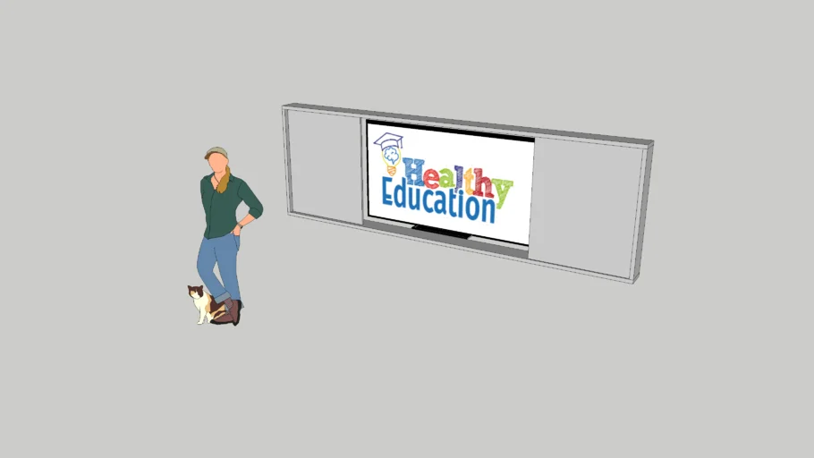 MUEBLE PANTALLA-PIZARRA