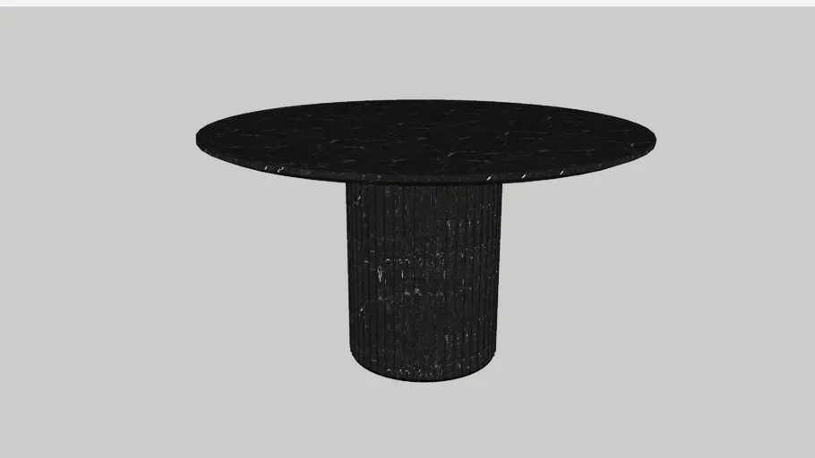 Fluted marble dining table 