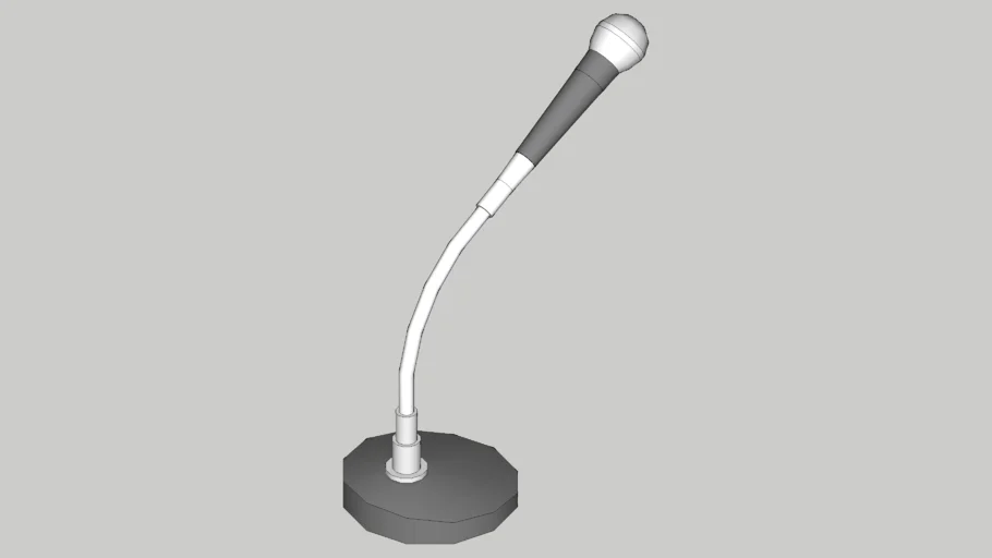 Mic with Fｌexible Desk Stand