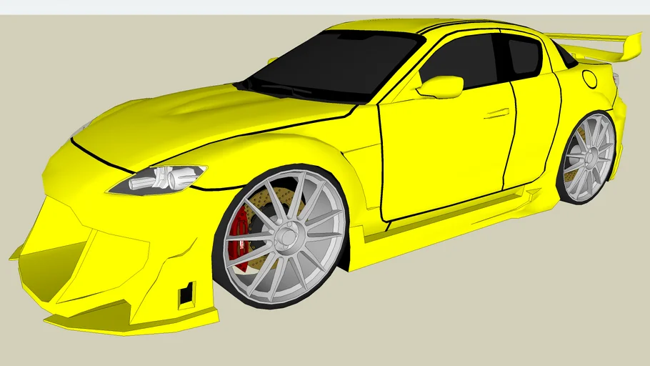 Tuned Mazda RX-8 | 3D Warehouse