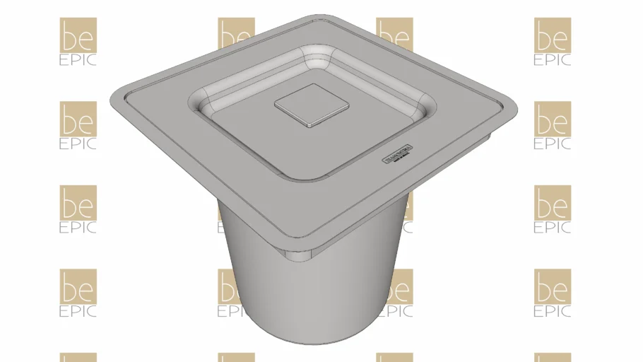 Lixeira de Embutir Tramontina Square 5 L