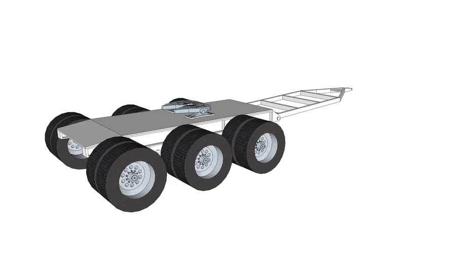 3 axes Dolly trailer