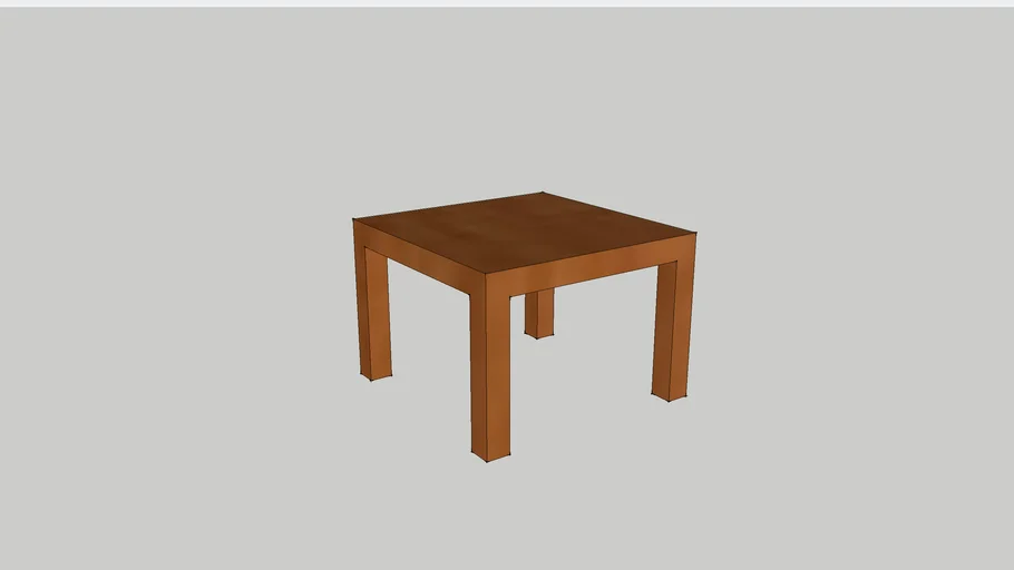 wooden table | 3D Warehouse