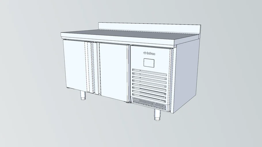 Mesa refrigerada 2 puertas