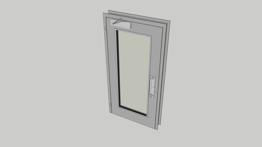 Studio Door: IAC Acoustics STC51 (With Glass & Hardware)