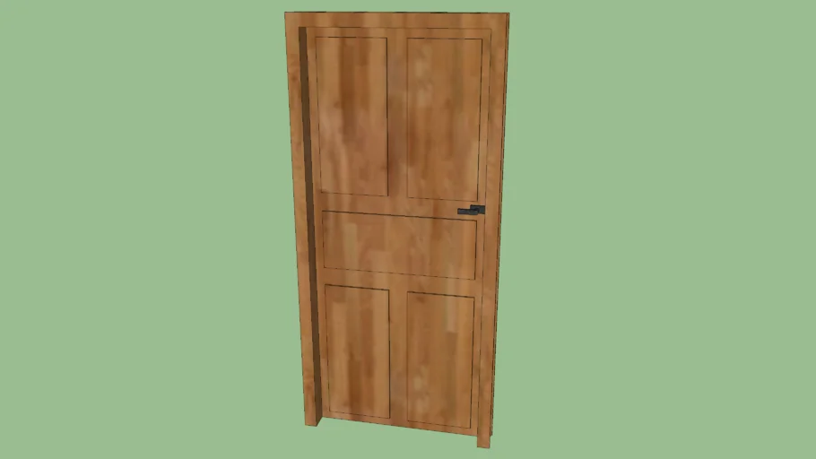 porte en bois années 30
