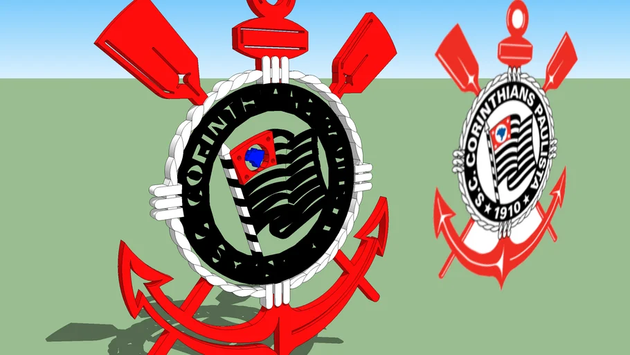 Simbolo do Corinthians MDF