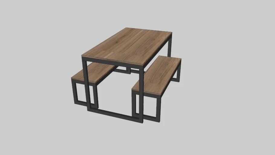 Mesa industrial com metalon