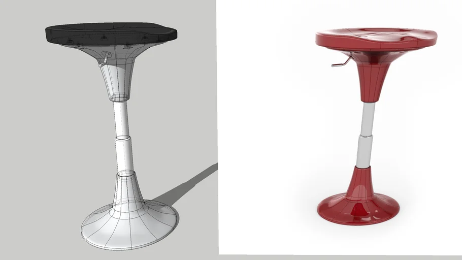 Modern Stool (High Detail Render Quality) | 3D Warehouse