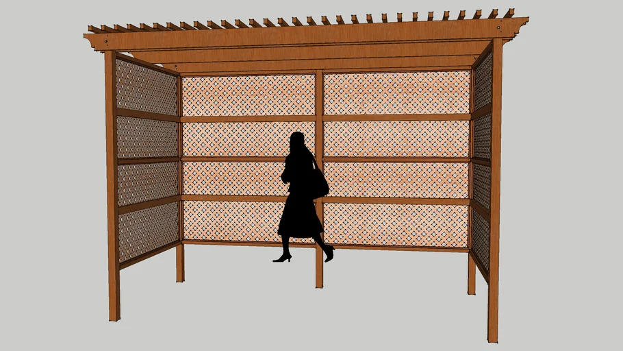 Pergola for privacy | 3D Warehouse