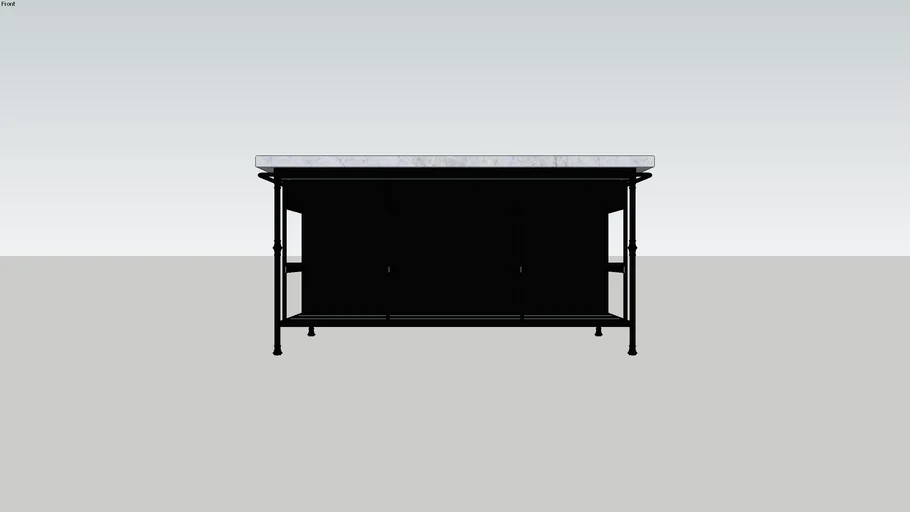 Crate and Barrel - French Kitchen 72" Large Kitchen Island