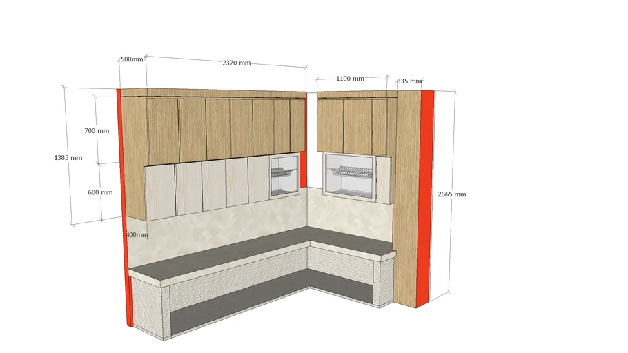 L Shape Kitchen Cabinet