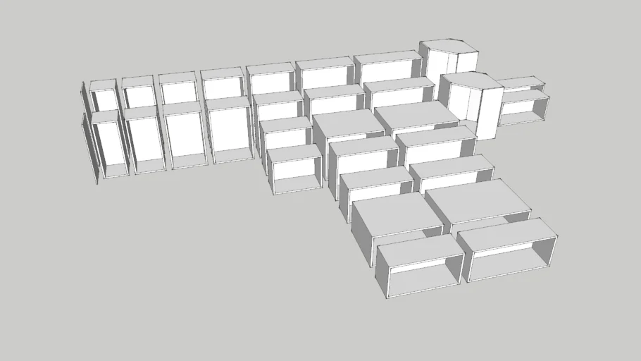 Ikea Akurum wall kitchen cabinets (precise measurements)