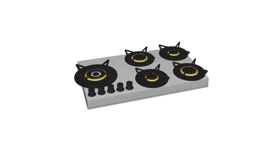 Cooktop à Gás de Revestir na Bancada Elettromec 90cm