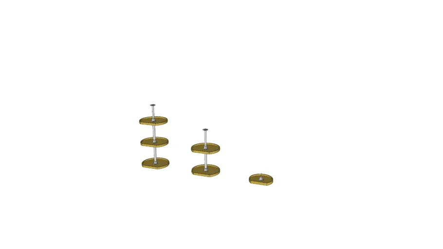 D-Shape Lazy Susan