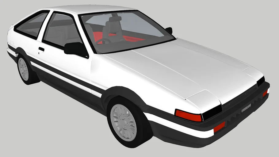 AE86 (20 Valve 4A-GE with Kouki Intra rims)