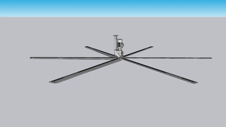 MEGA AXIAL MANN - Ventiladores de techo de 4,5,6 y 7m de diámetro