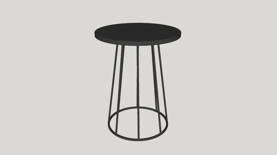 MESA LATERAL OU MESA DE CABECEIRA REDONDA FERRO AÇO LACCA METAL MOBLY TOK STOK TOK&STOK  ETNA