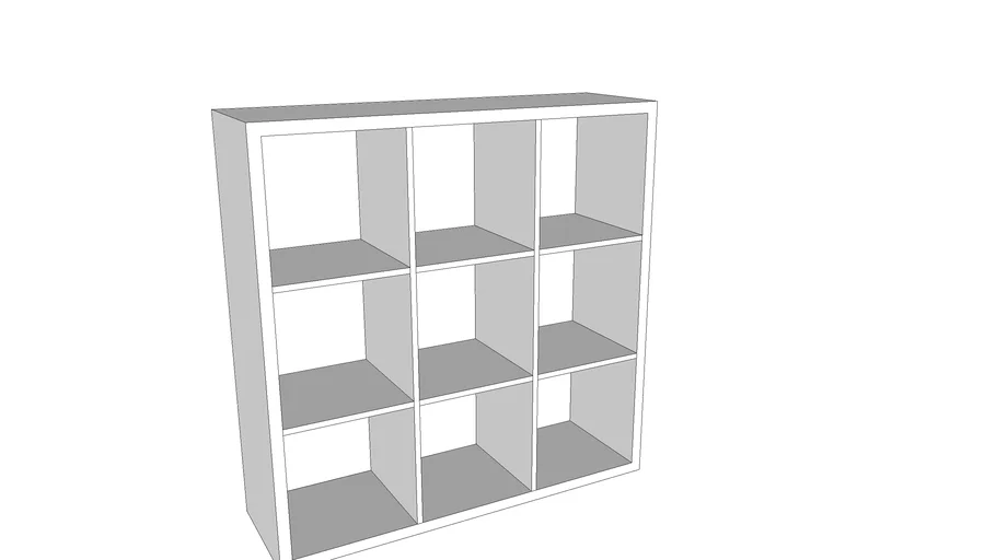 Form Mixxit Oak effect 9 Cube shelving unit (H)1080mm (W)1080mm (D) 330mm (Model: 9CUBEOAK)