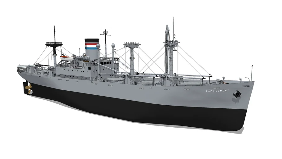 Military Cargo Ship "Cape Edmont" (ORIGINAL)