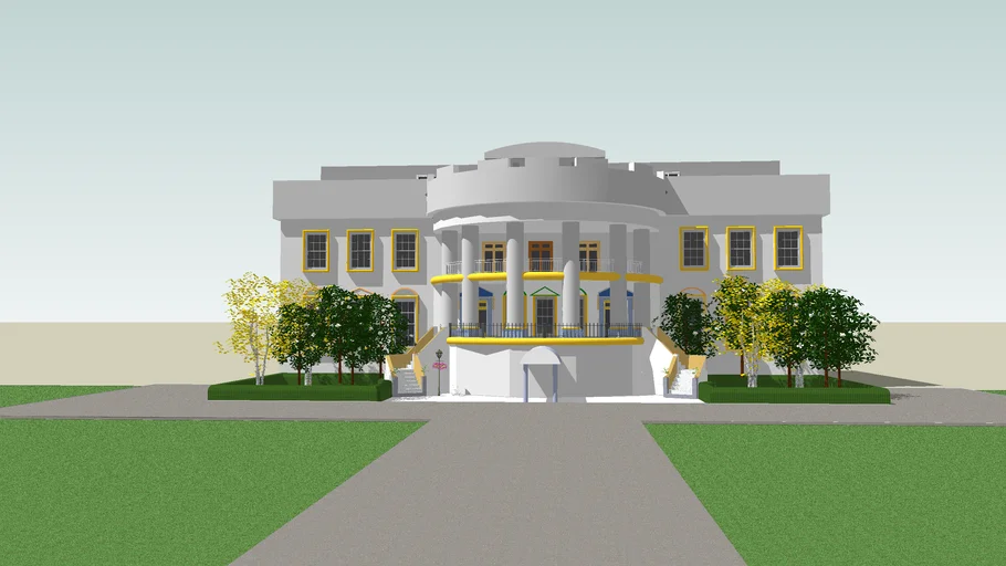 Casa Branca - Modelo 3D (Parte 1)