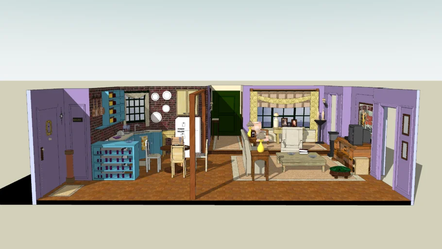 Chandler Bing And Monica Geller's Apartment ( FRIENDS )