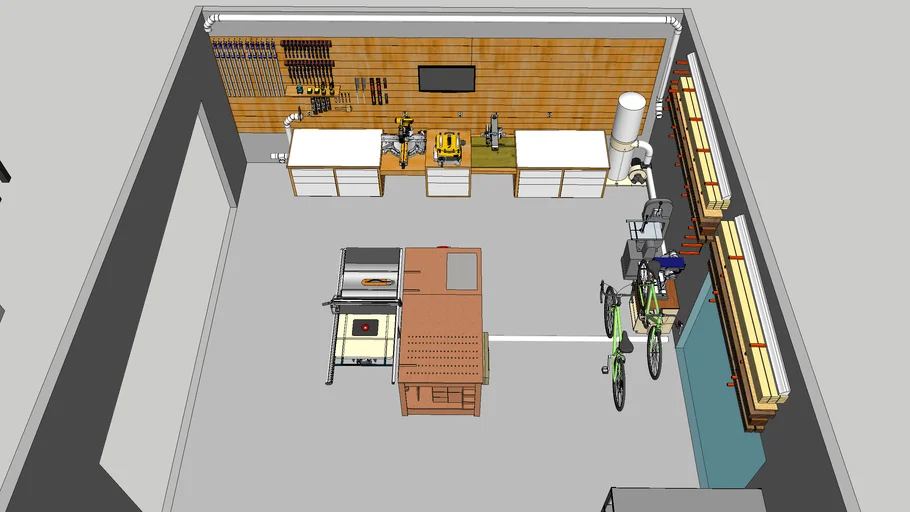 Two car Garage Woodshop