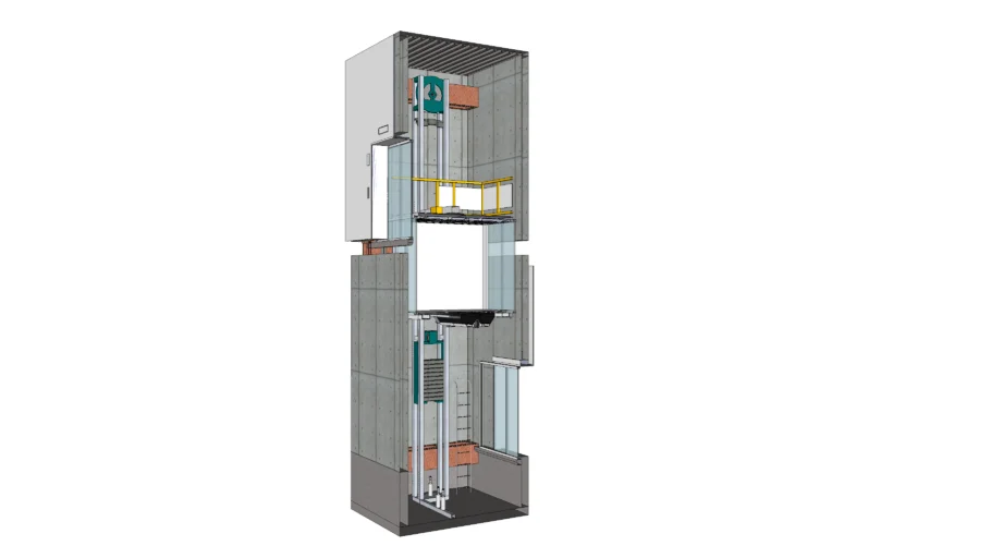 Elenessa Mitsubishi Electric Passenger Elevator Machine Room less System