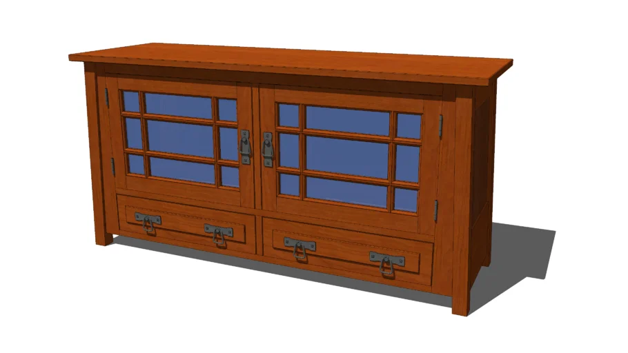 TV Console - Mission Craftsman Style