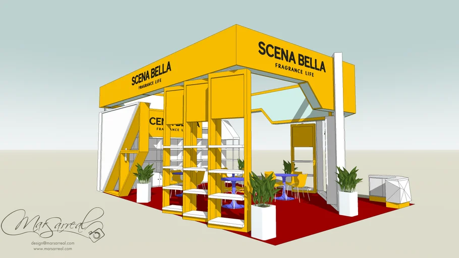 Exhibition booth design 6m X 9m