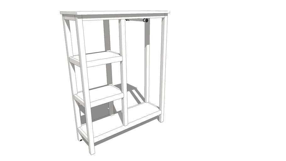 IKEA HEMNES Open Wardrobe