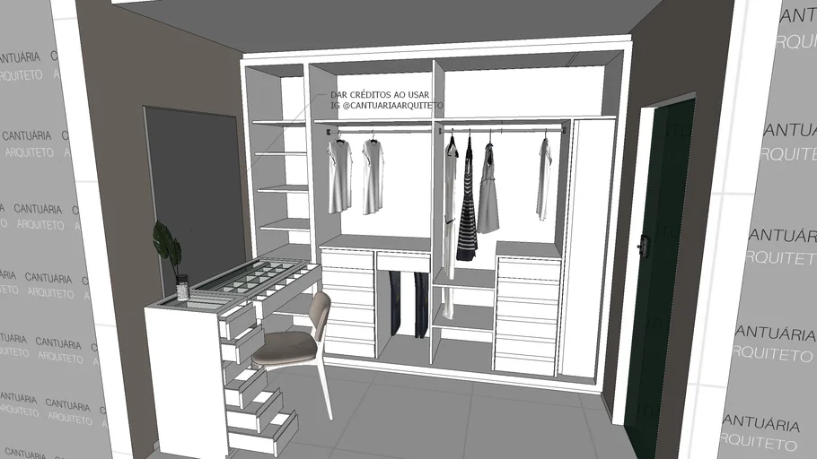 CLOSET G.J. by @CantuariaArquiteto | 3D Warehouse