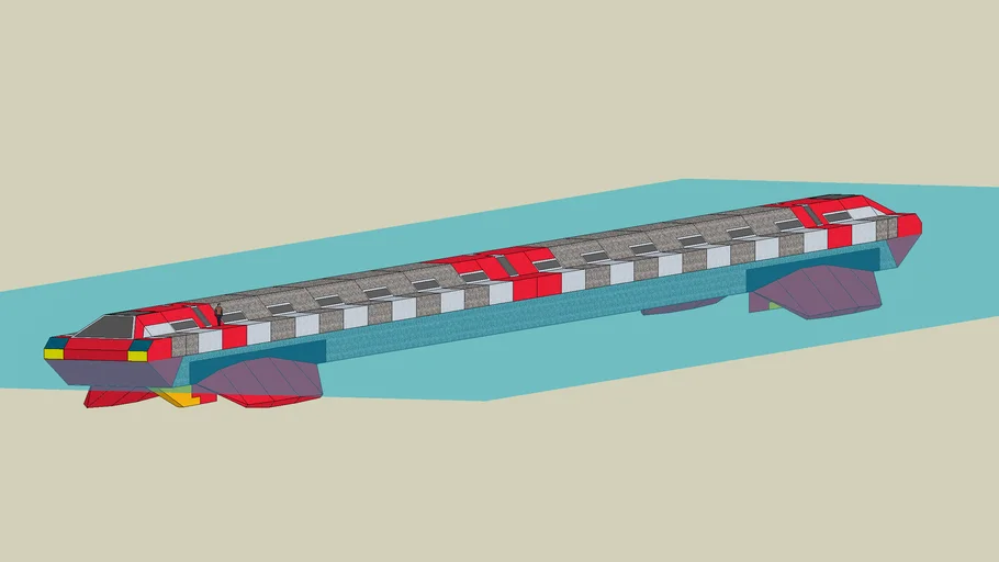 Sea or Ocean train boat | 3D Warehouse