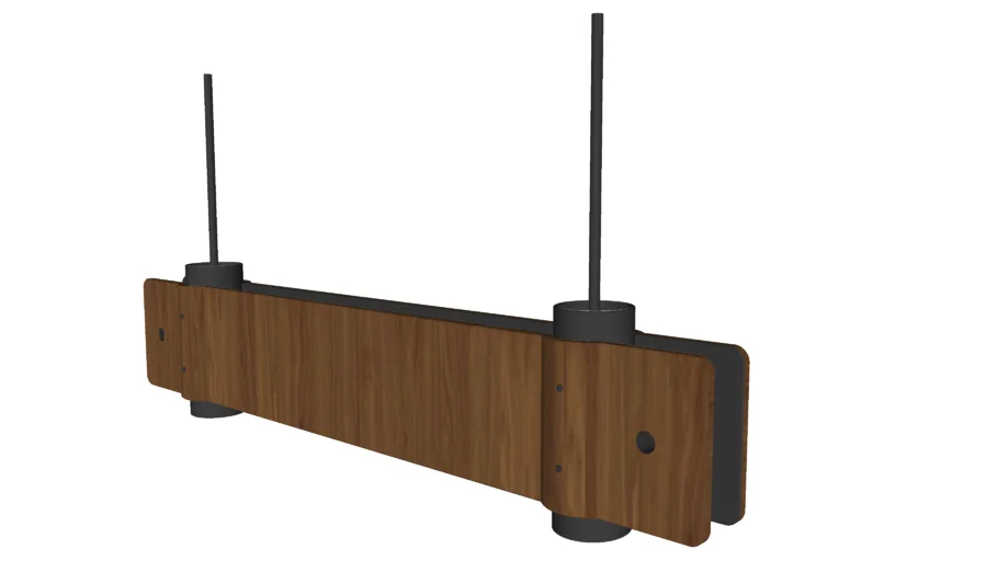 Ebury Pendant Lamp Walnut by Modloft