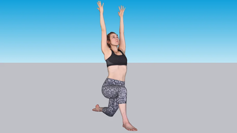 Pretty Woman Practicing Yoga