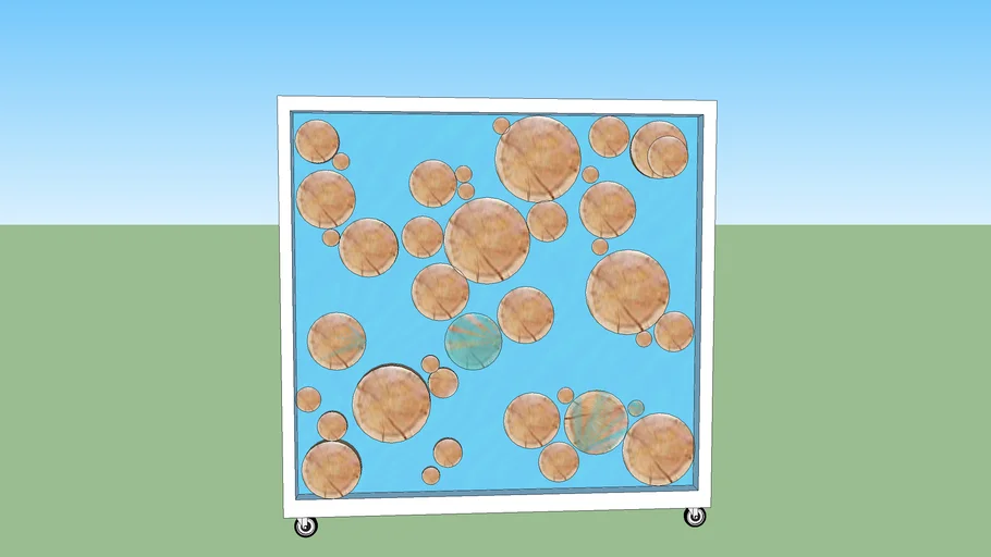 AED Round Wood Wall