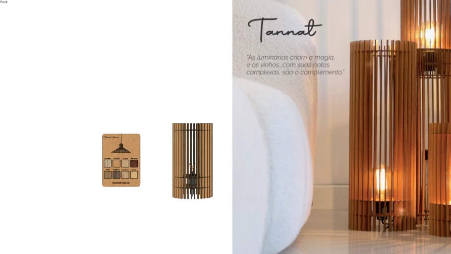 Ref 015 - Luminária Tannat - Bamboo Brasil