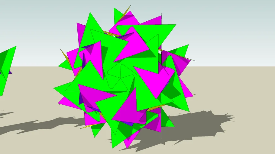 Rhombic polyhedra z-scaled 30 PIECES