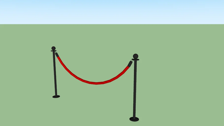 Velvet Rope | 3D Warehouse
