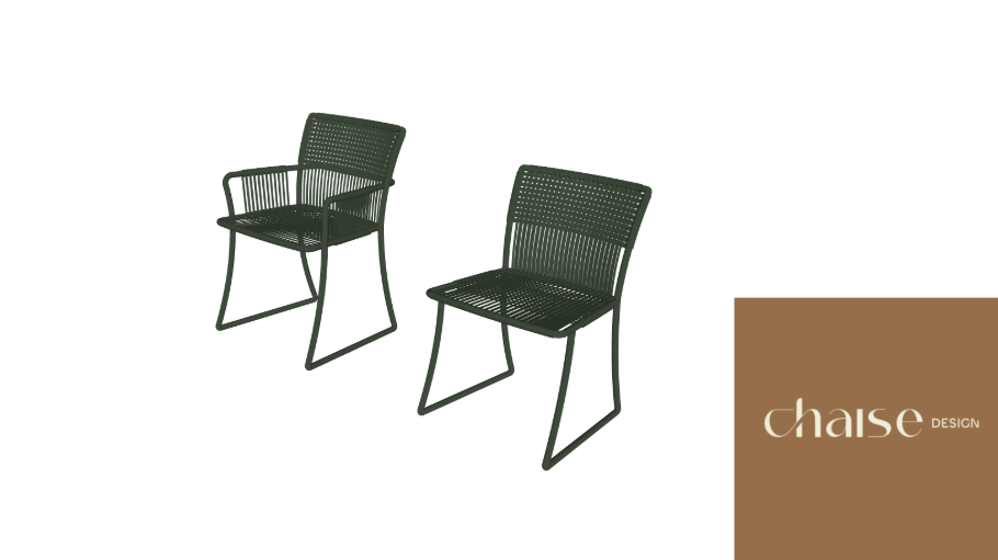 CADEIRA TECA CECÍLIA VERDE - CASA CHAISE